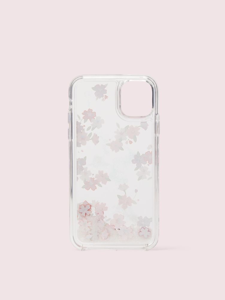 Cherry Blossom Liquid Glitter Iphone 11 Case | Kate Spade New York