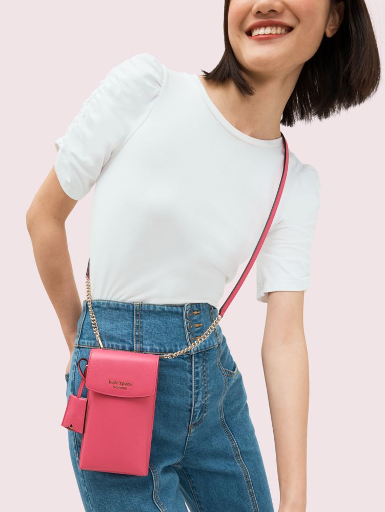 kate spade new york Spencer North South Leather Phone Crossbody