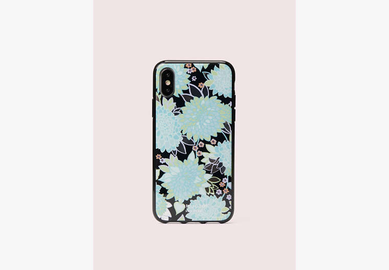 Kate Spade,jeweled exotic bloom iphone x & xs case,Black Multi