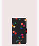 Kate Spade,spencer cherries iphone 11 pro magnetic wrap folio case,phone cases,Black Multi