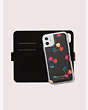 Kate Spade,spencer cherries iPhone 11 magnetic wrap folio case,phone cases,Black Multi