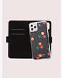 Kate Spade,spencer cherries iPhone 11 pro max magnetic wrap folio case,phone cases,Black Multi
