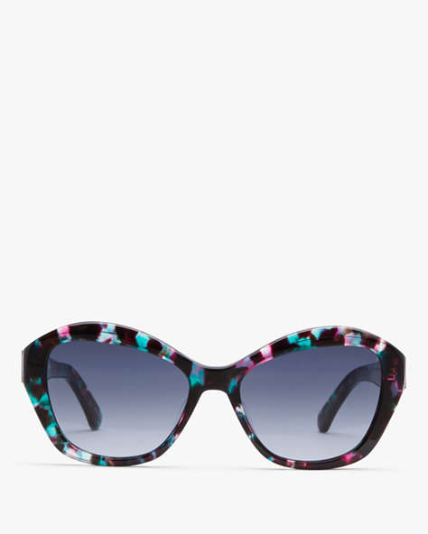 Kate Spade,Aglaia Sunglasses,Green/Pink Havana