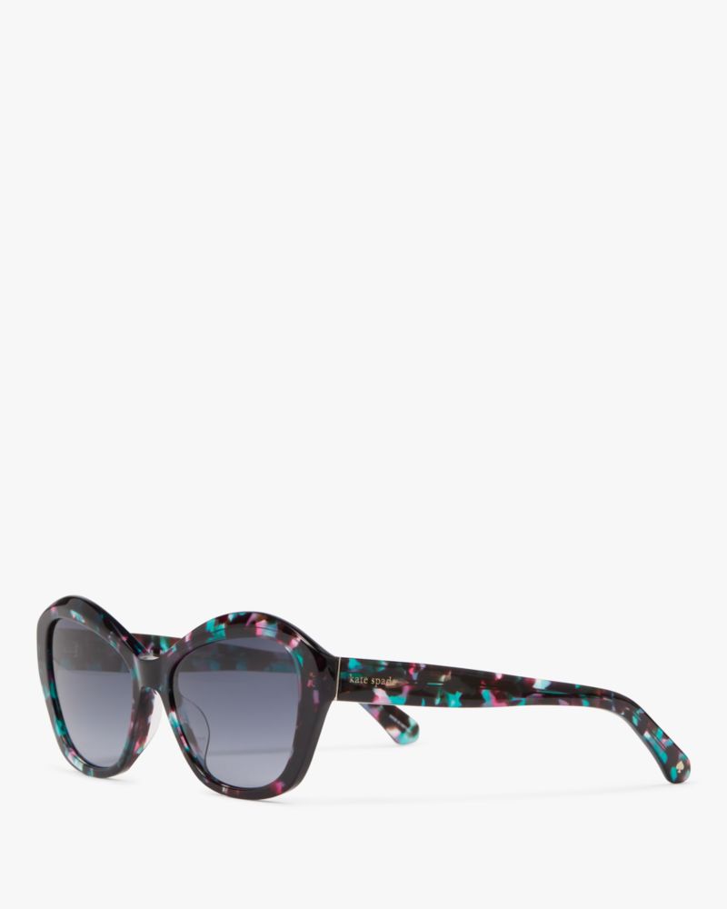 Kate Spade,Aglaia Sunglasses,Green/Pink Havana