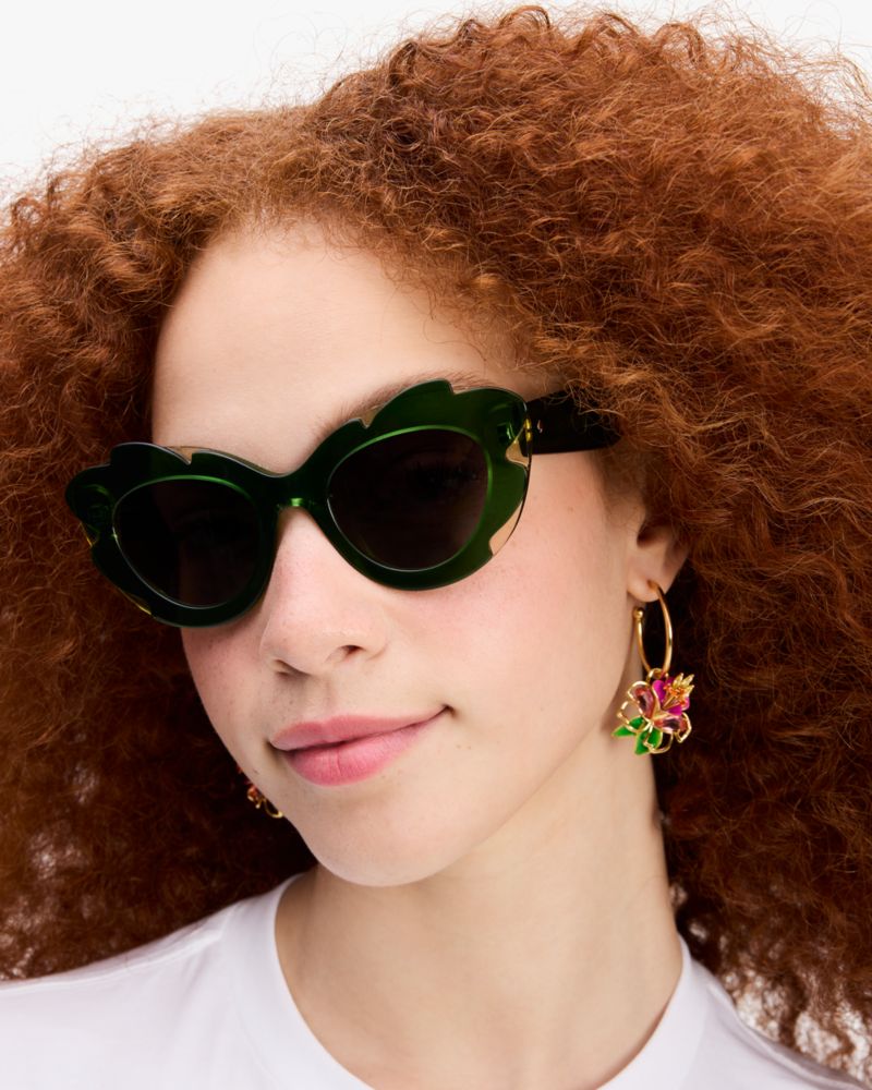Kate Spade,Ahmeira Sunglasses,Green Yellow