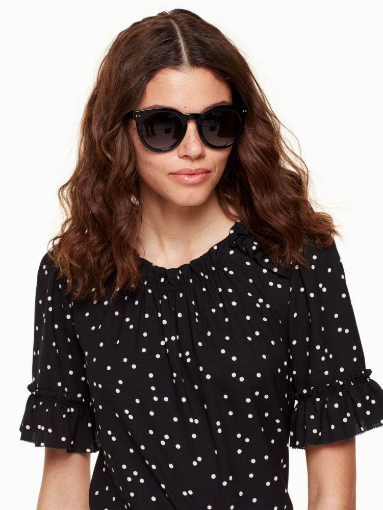 Alexus Sunglasses, Black / Glitter, Product