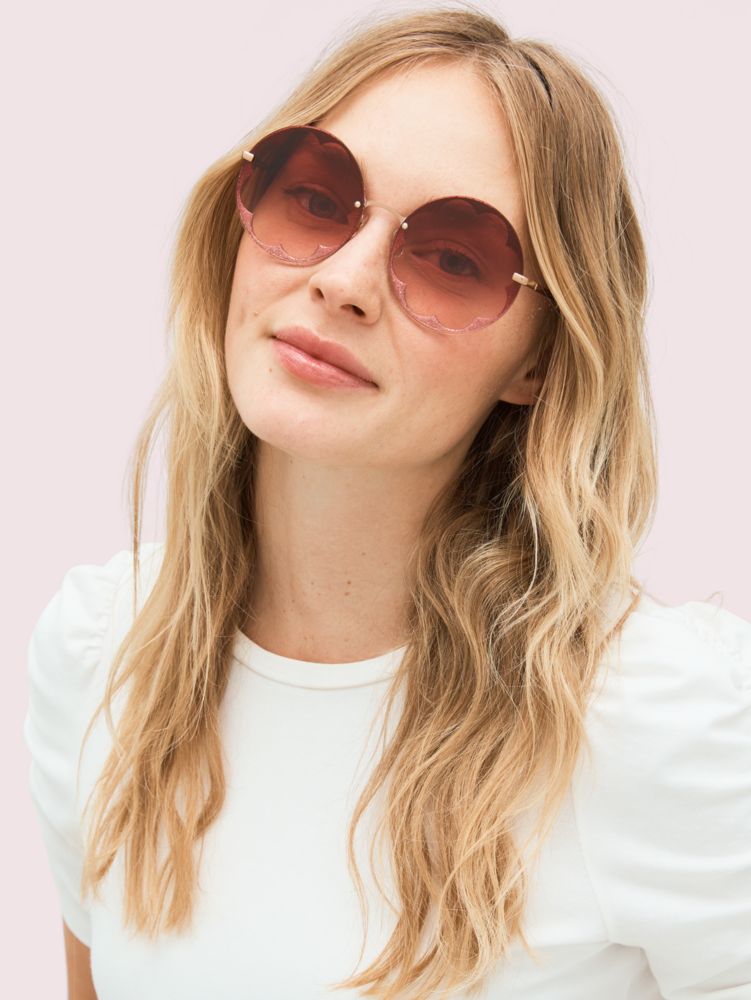 Kate Spade,alivia sunglasses,sunglasses,Pomegranate