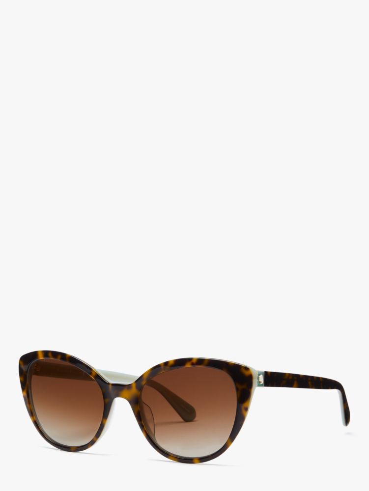Kate Spade,amberlee polarized sunglasses,sunglasses,Havana