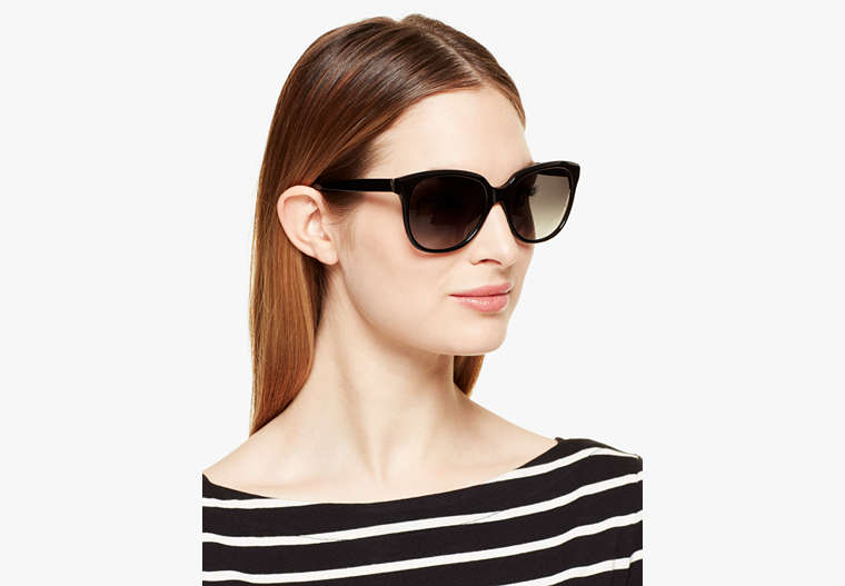 Kate Spade,bayleigh sunglasses,sunglasses,Black