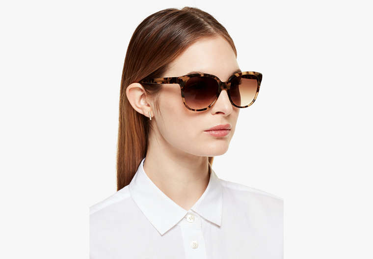 Kate Spade,bayleigh sunglasses,sunglasses,Camel Tortoise image number 0