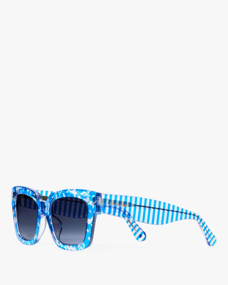 Kate Spade,Brynne Sunglasses,Blue Pattern Blue
