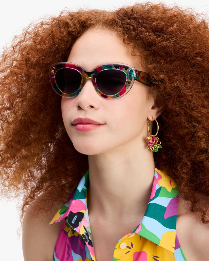 Kate Spade,Capri Sunglasses,Cat Eye,Integrated Nose Pads,Casual,