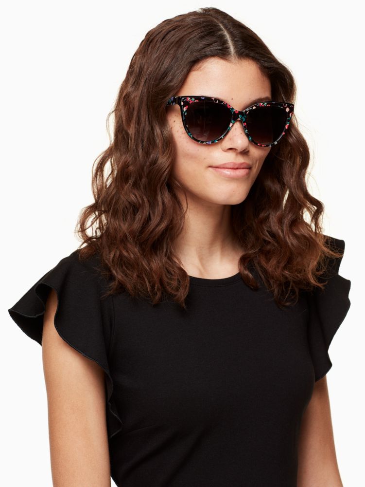 Black Print Daesha Sunglasses