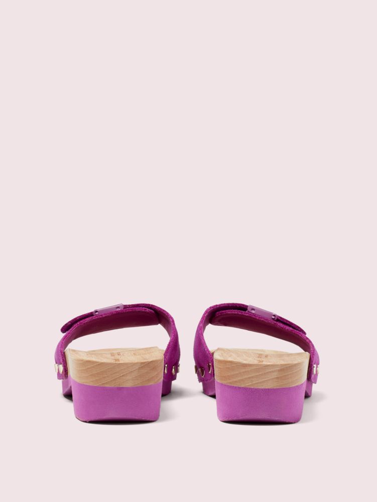 Kate Spade,dr. scholl's x kate spade new york suede slide sandal,sandals,Berry Blitz