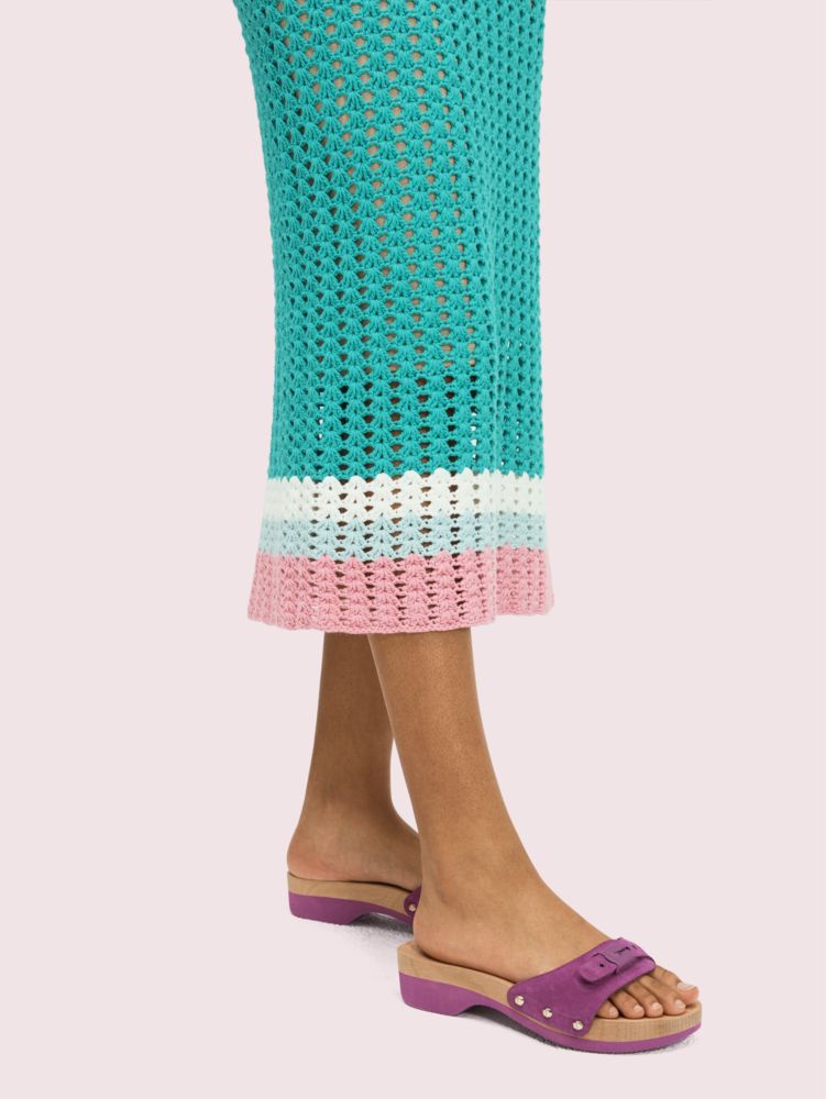 Kate Spade,dr. scholl's x kate spade new york suede slide sandal,sandals,Berry Blitz