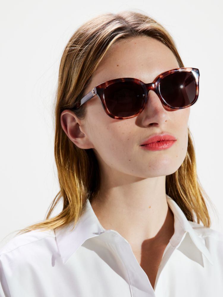 Kate Spade,Gwenith Sunglasses,Square,Integrated Nose Pads,Casual,Multi Color