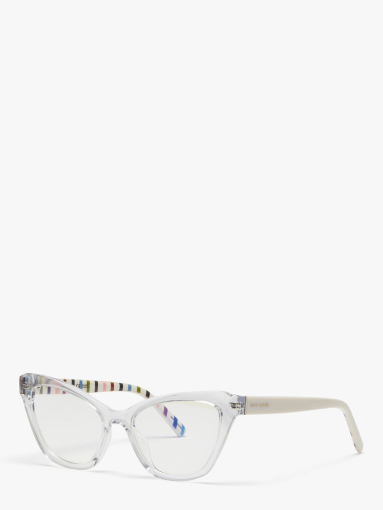 Kate Spade,Gracelyn Readers,Cat Eye,Reading,Plastic,Logo,Word Embellishment,Casual,Cream