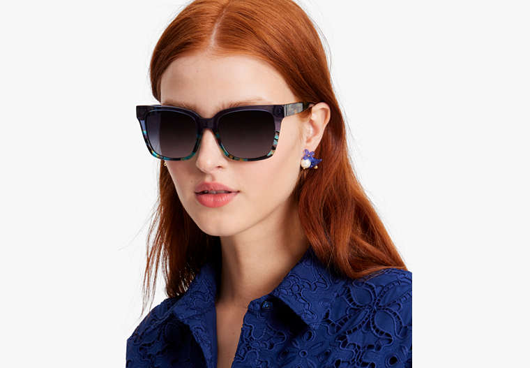 Kate Spade,Harlow Sunglasses,Blue image number 0