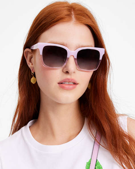 Kate Spade,Harlow Sunglasses,Lilac Tort