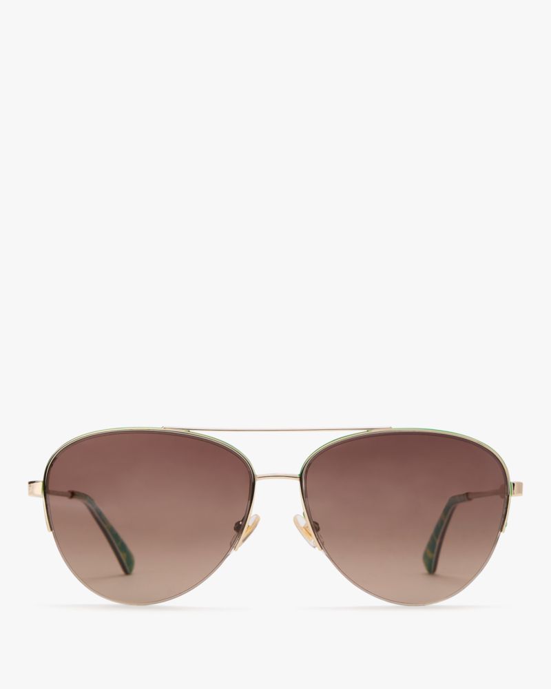 Kate Spade,Janece Sunglasses,Gold Green