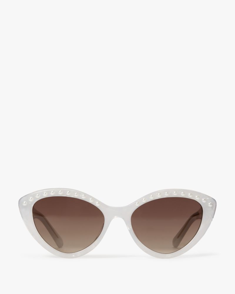 Kate Spade,Juni Sunglasses,White