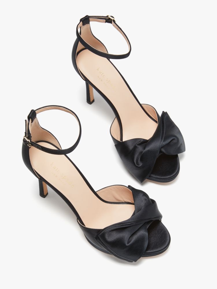 Kate spade black bow best sale flip flops