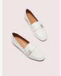 Kate Spade,catroux loafers,flats,Optic White