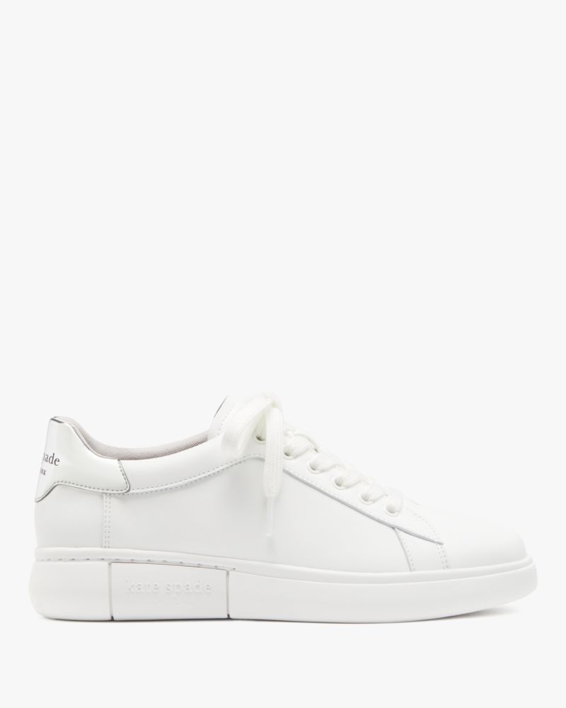 Kate Spade,Lift Sneakers,Lining Twill,Nappa Leather,Casual,Color Block,Removable Insole,Gold Metal,Casual,