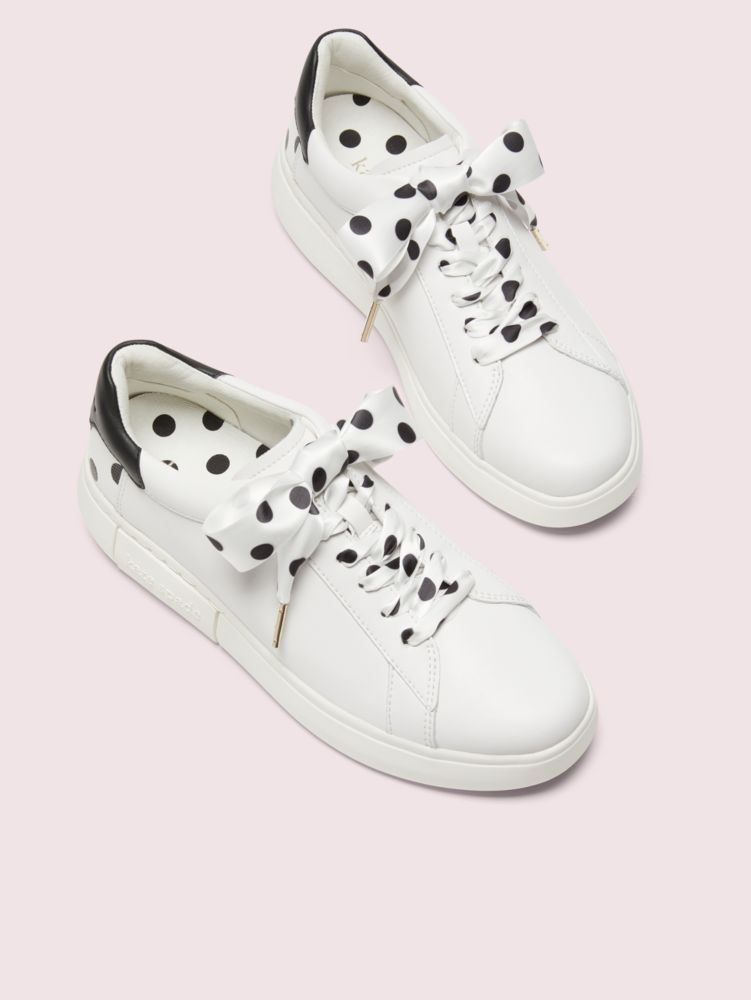 Kate Spade,lift sneakers,sneakers,Casual,Optic White With Black Dots