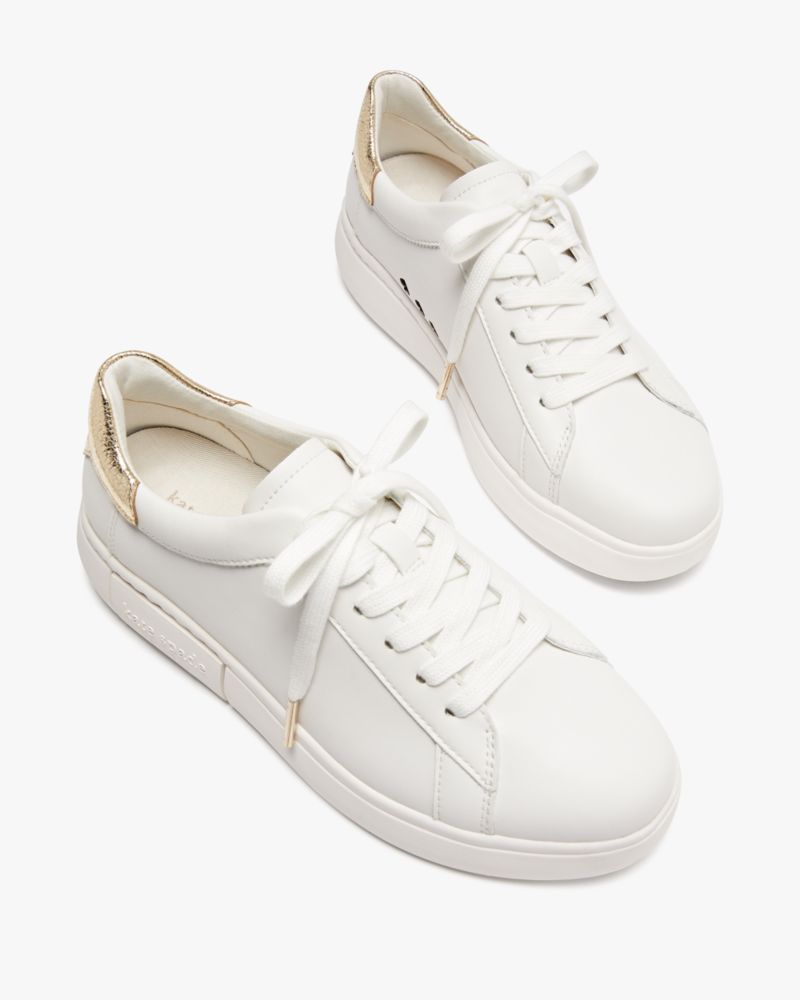 Kate Spade,lift sneakers,sneakers,Casual,Optic White/Pale Gold