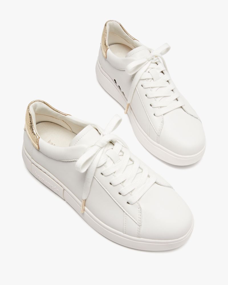 Kate Spade New York Women's Signature Leather Sneakers