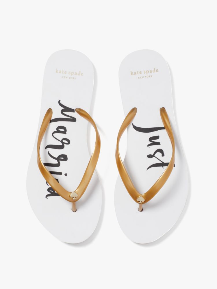 Just married kate spade flip sale flops