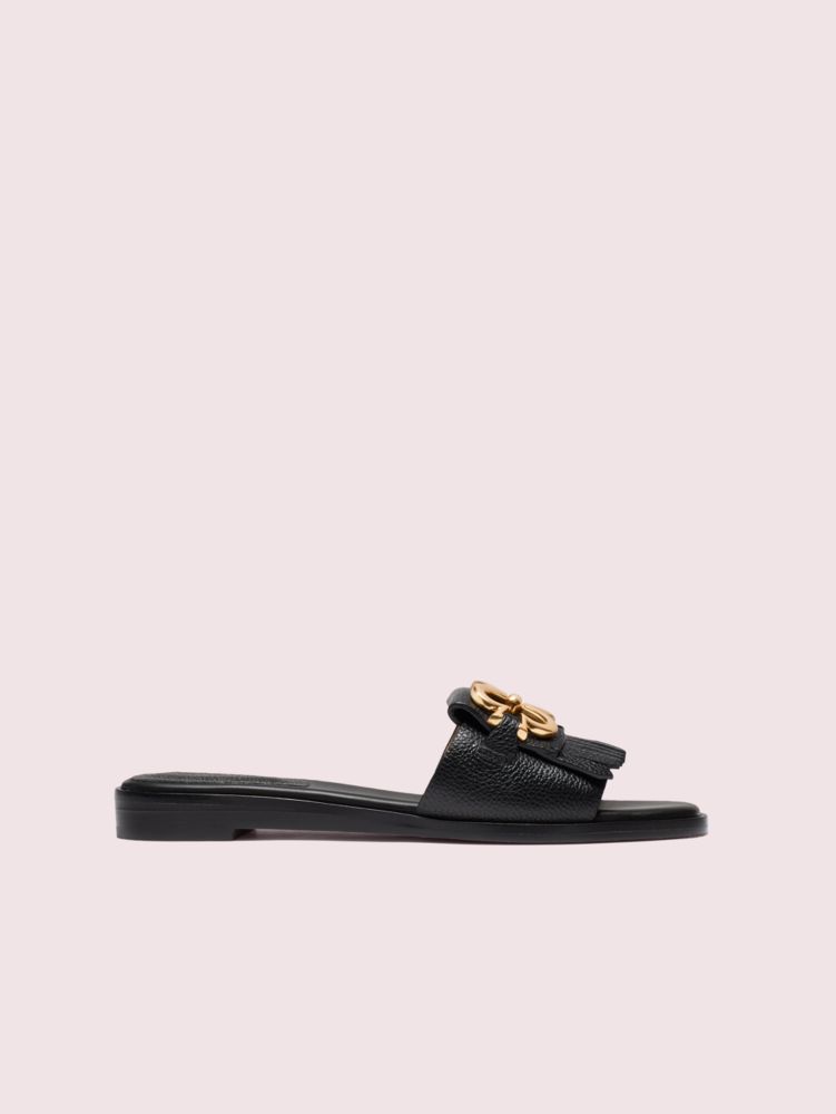 Kate spade positano spade chain slide sandals new arrivals