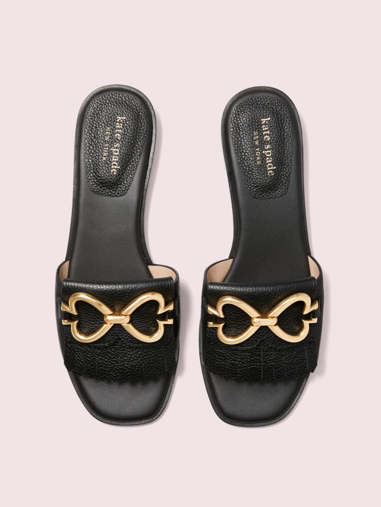 Kate Spade,Positano Spade Chain Slide Sandals,
