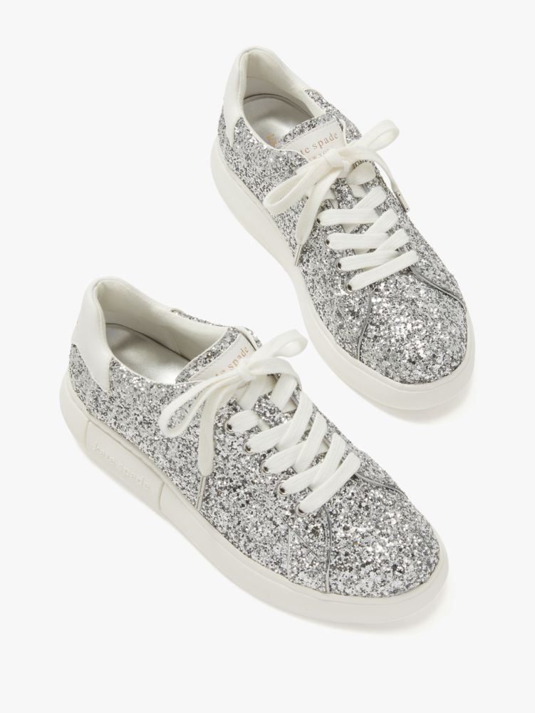 Glitter store silver sneakers