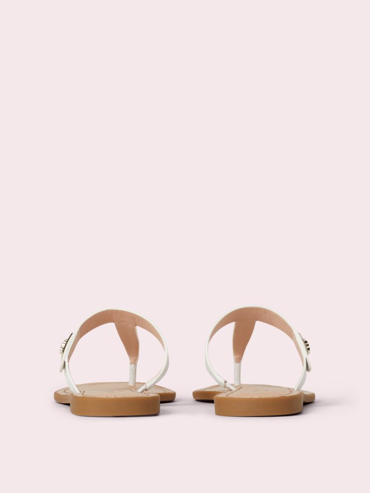 Kate spade white store flip flops