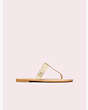 Kate Spade,cyprus thong flip flops,sandals,Pale Gold