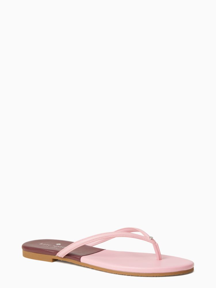 Kate Spade,cabana leather flip flops,sandals,