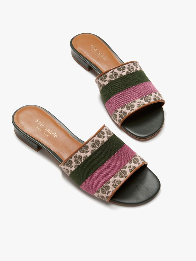 Spade Flower Jacquard Boardwalk Slide Sandals | Kate Spade New York