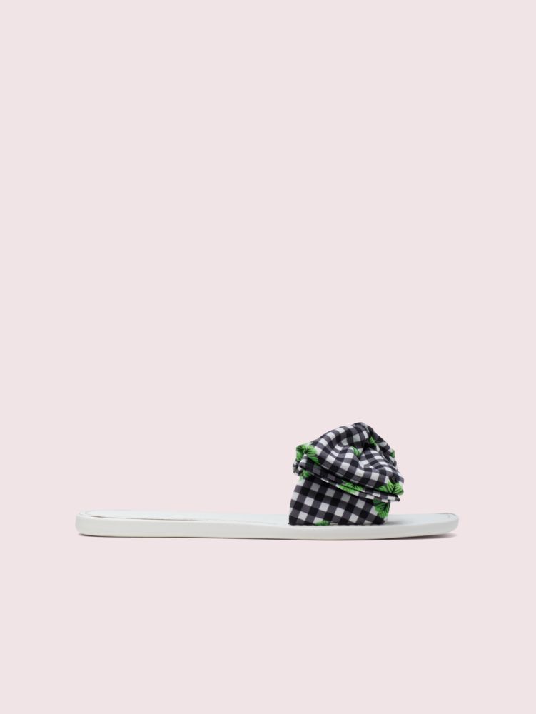 Kate Spade,bikini bow slide sandals,