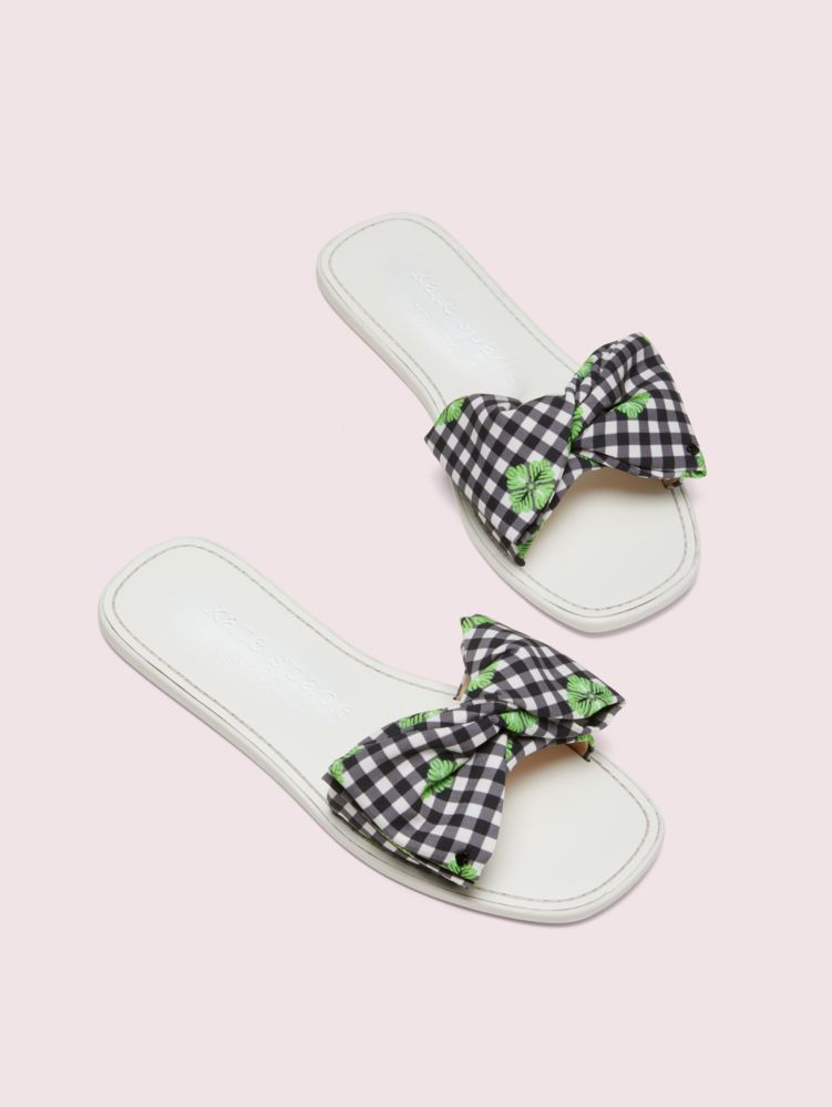 Kate Spade,bikini bow slide sandals,