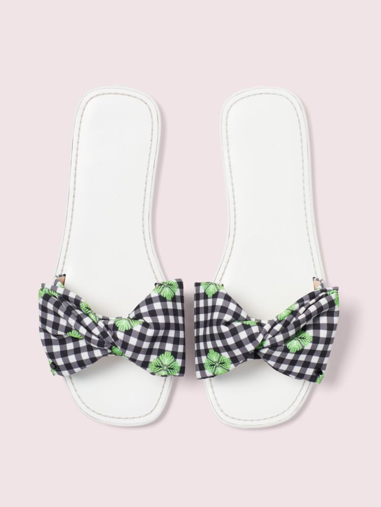 Kate Spade,bikini bow slide sandals,