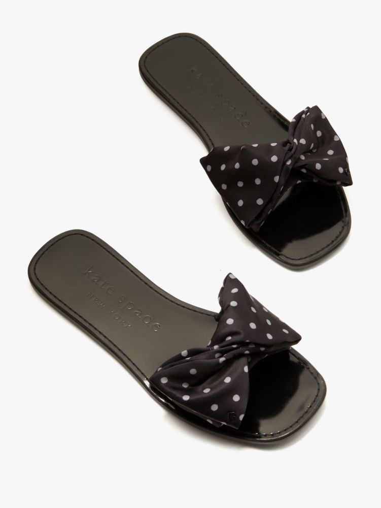 Bikini Bow Slide Sandals Kate Spade Outlet