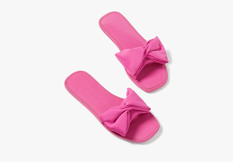 Kate Spade,Bikini Bow Slide Sandals,sandals,Casual,Rhododendron Grove image number 0