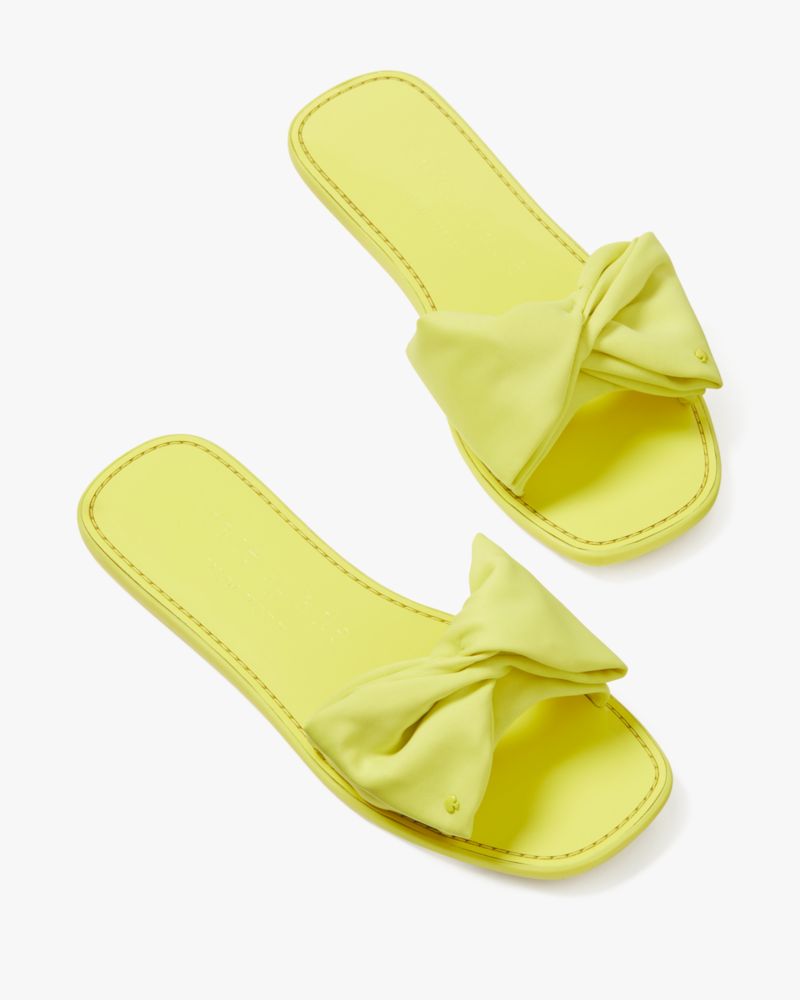 Kate Spade,Bikini Bow Slide Sandals,sandals,Casual,Wasabi