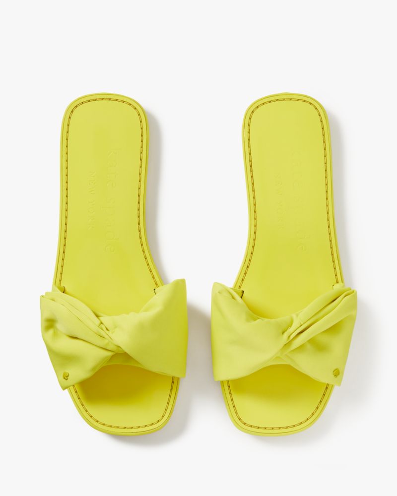 Kate Spade,Bikini Bow Slide Sandals,sandals,Casual,Wasabi