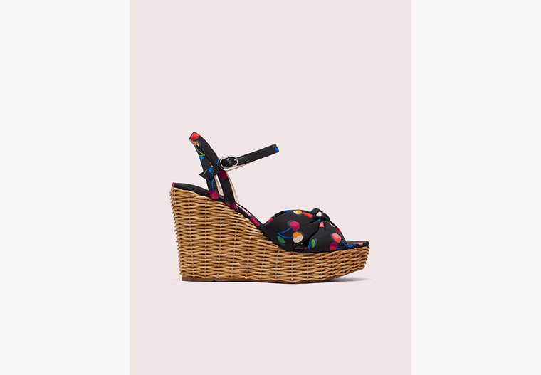 Kate Spade,anita wedge sandals,heels,Cherry Multi