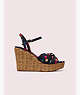 Kate Spade,anita wedge sandals,heels,Cherry Multi