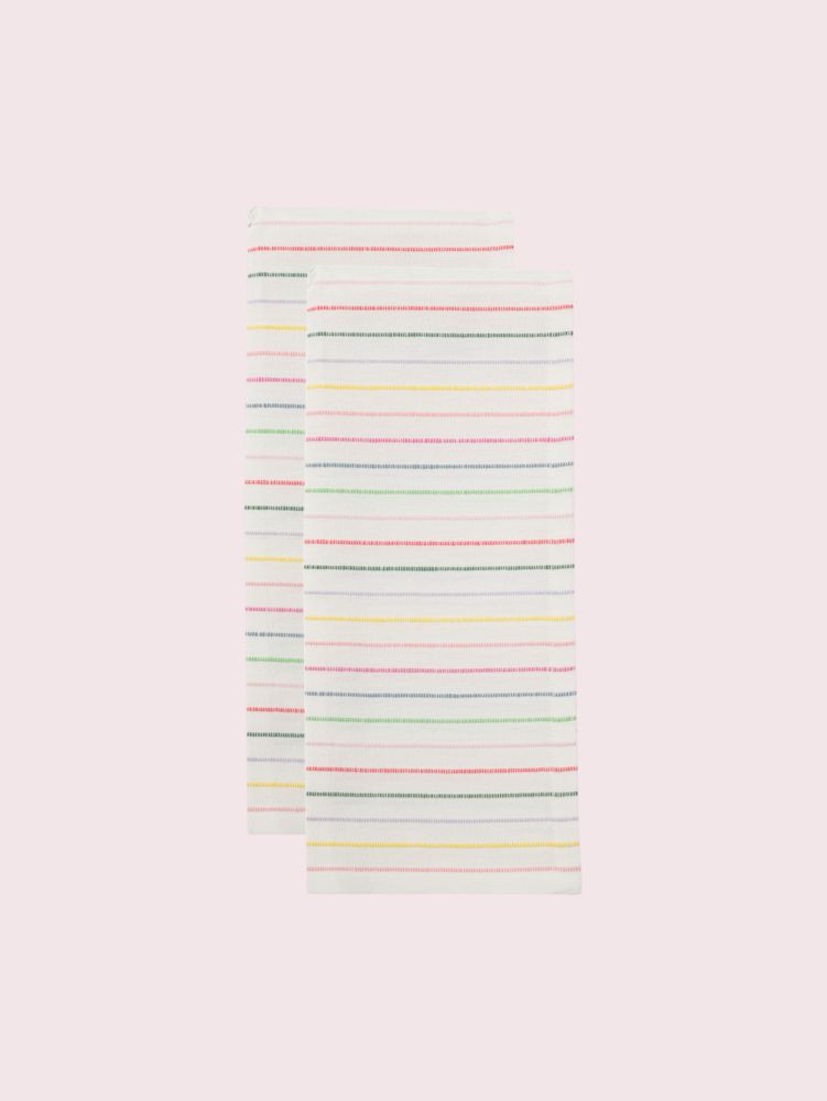 kate spade new york Artisan Stripe Kitchen Towels, Set of 2 - Macy's