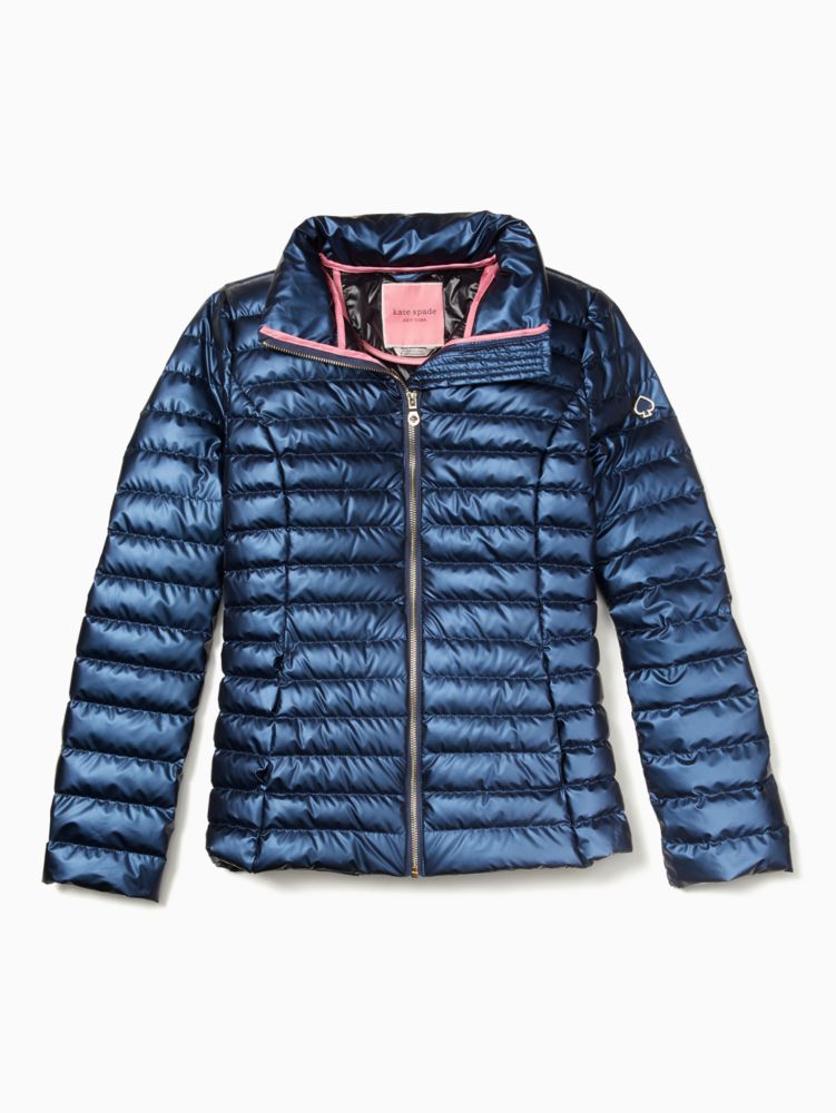 Kate spade packable outlet quilted coat